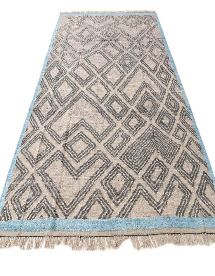 Detail image of  8' x 10' 6  Hand Knotted Oushak Wool Rug