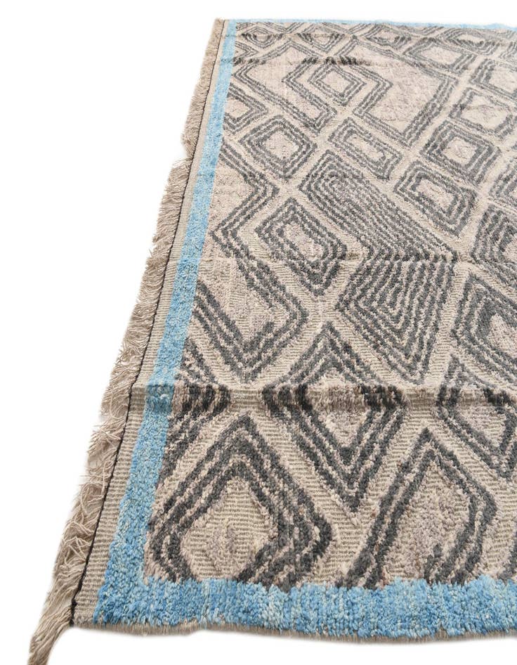 Detail image of  8' x 10' 6  Hand Knotted Oushak Wool Rug