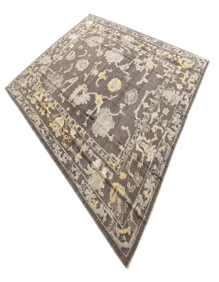 Detail image of  8' 1 x 10' 4  Hand Knotted Oushak Wool Rug