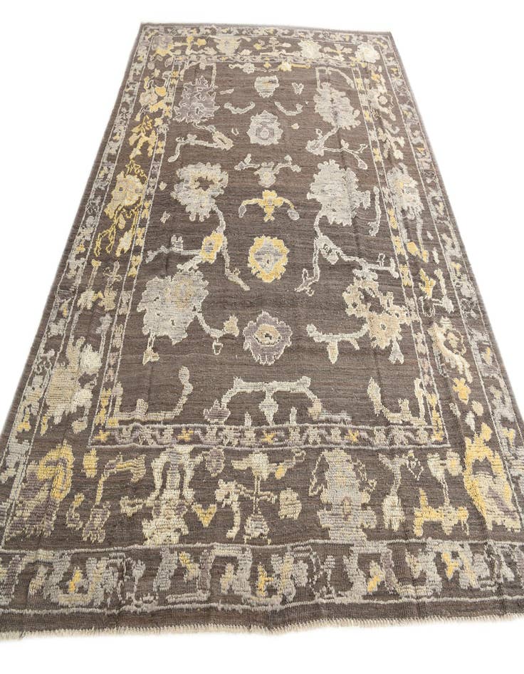 Detail image of  8' 1 x 10' 4  Hand Knotted Oushak Wool Rug