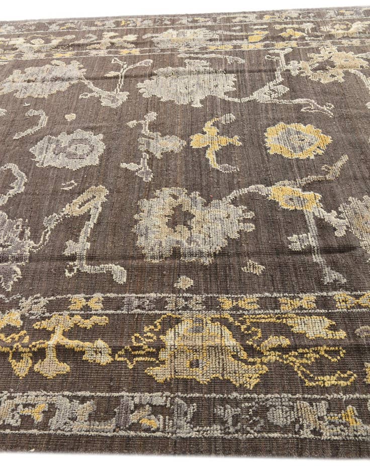 Detail image of  8' 1 x 10' 4  Hand Knotted Oushak Wool Rug