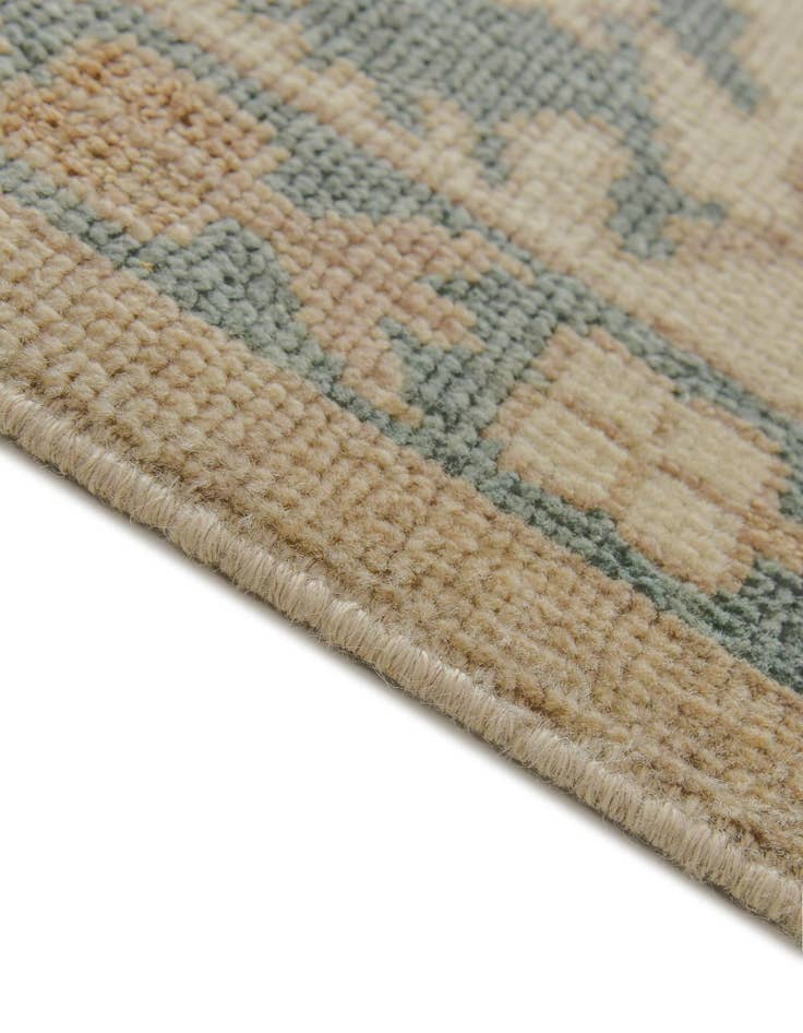 Detail image of 8' 7 x 9' 8 Hand Knotted Oushak Wool Rug