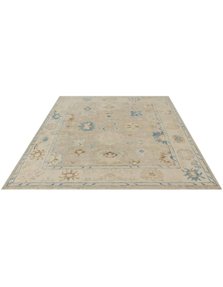 Detail image of 8' x 10' Hand Knotted Oushak Wool Rug