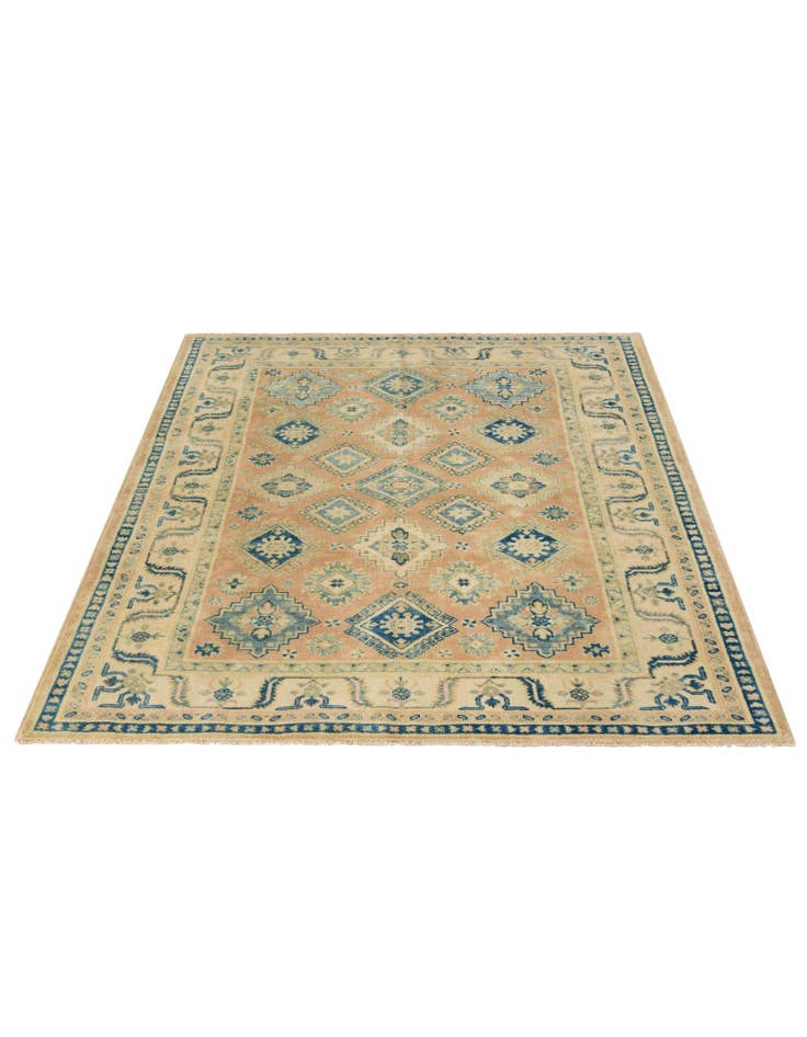 Detail image of  5' x 6' 9  Hand Knotted Oushak Wool Rug