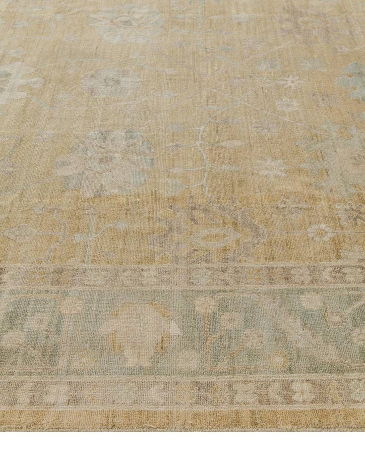 Detail image of 8' 8 x 11' 8 Hand Knotted Oushak Wool Rug