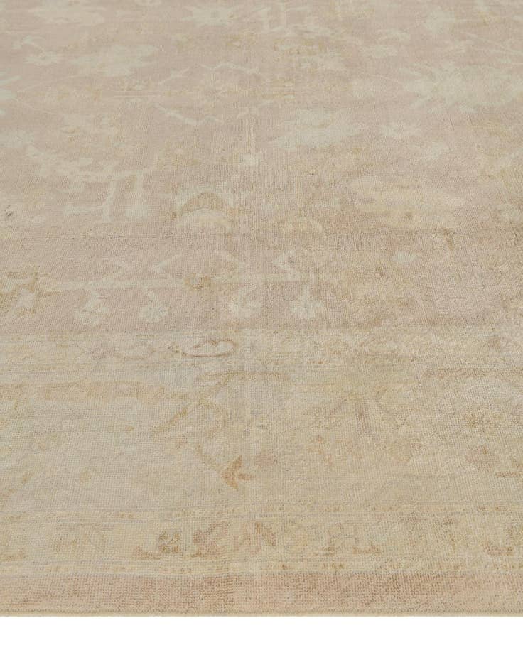 Detail image of 10' 2 x 13' 10 Hand Knotted Oushak Wool Rug