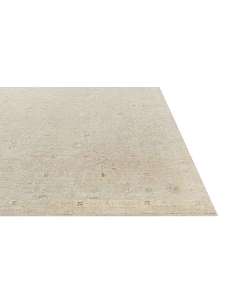 Detail image of 8' 6 x 9' 9 Hand Knotted Oushak Wool Rug