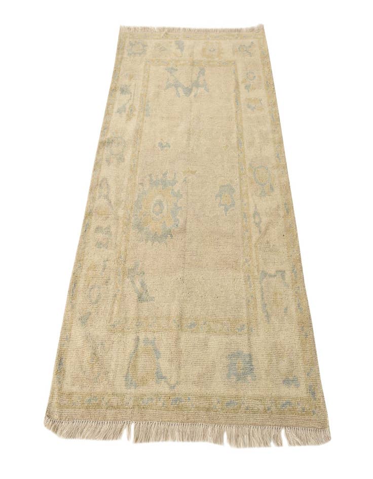 Detail image of  4' x 6'  Hand Knotted Oushak Wool Rug