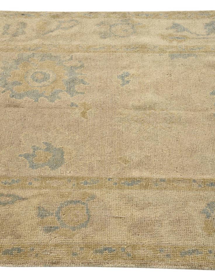Detail image of  4' x 6'  Hand Knotted Oushak Wool Rug
