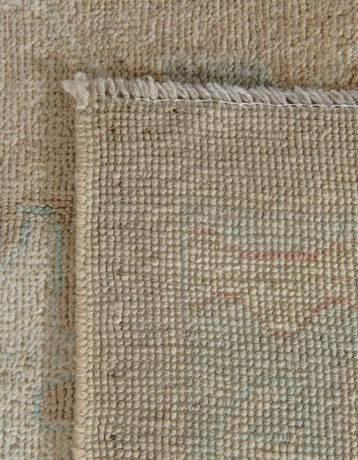 Detail image of 10' 4 x 13' 11 Hand Knotted Oushak Wool Rug