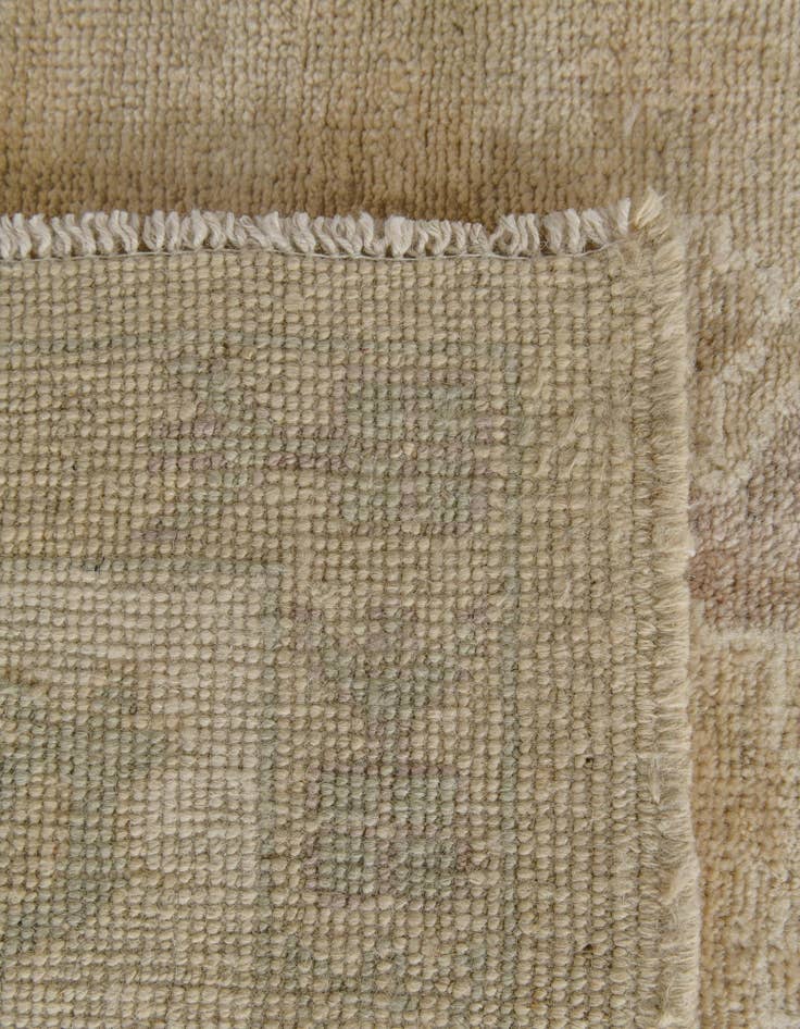 Detail image of 8' 5 x 9' 6 Hand Knotted Oushak Wool Rug