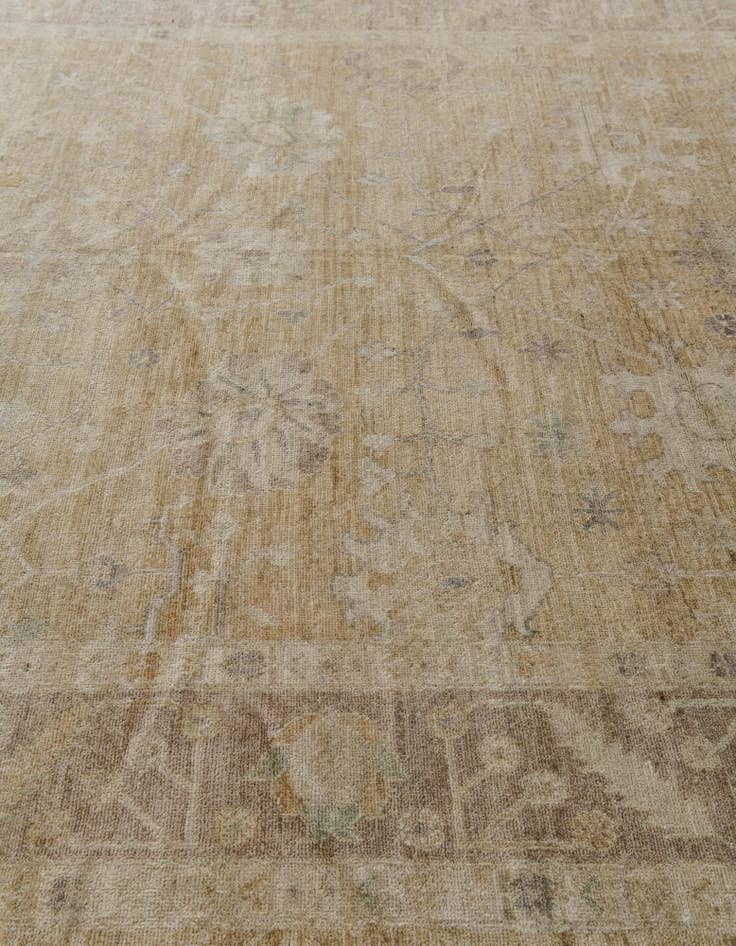 Detail image of 8' 11 x 11' 9 Hand Knotted Oushak Wool Rug