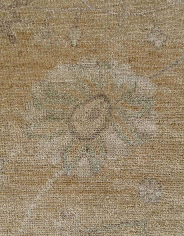 Detail image of 8' 11 x 11' 9 Hand Knotted Oushak Wool Rug