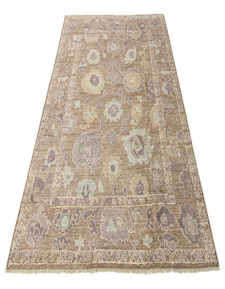 Detail image of  9' 1 x 12' 4  Hand Knotted Oushak Wool Rug