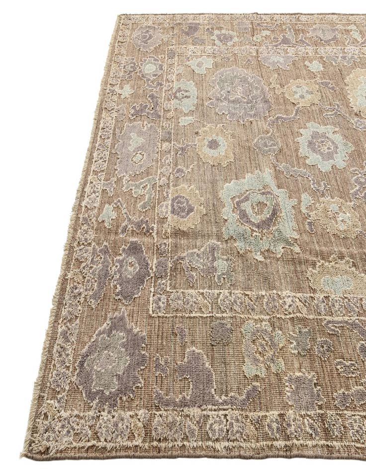 Detail image of  9' 1 x 12' 4  Hand Knotted Oushak Wool Rug