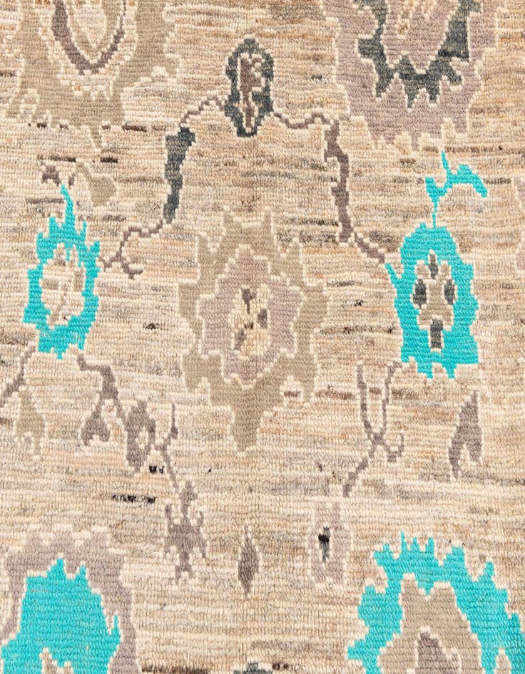 Detail image of  8' 6 x 10' 6  Hand Knotted Oushak Wool Rug