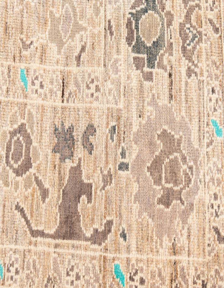 Detail image of  8' 6 x 10' 6  Hand Knotted Oushak Wool Rug