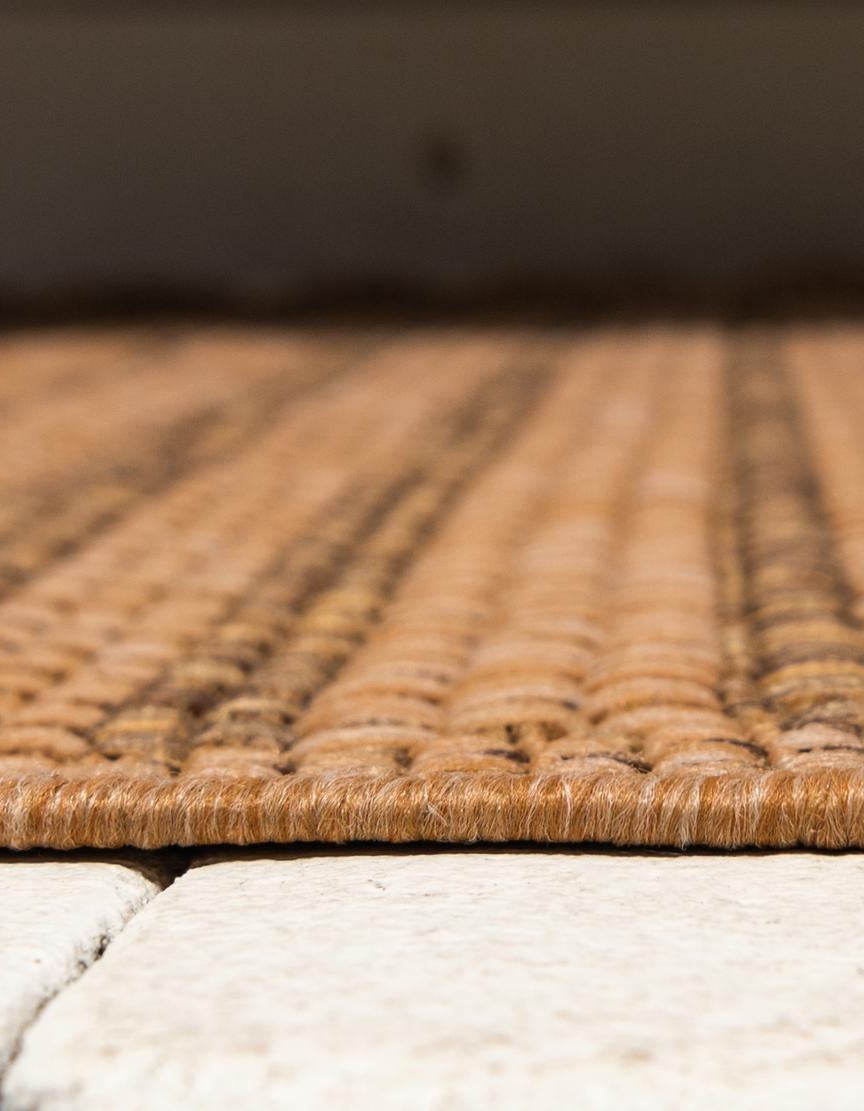 Light Brown 7' 10 x 10' Border Indoor / Outdoor Rug | Rugs.com