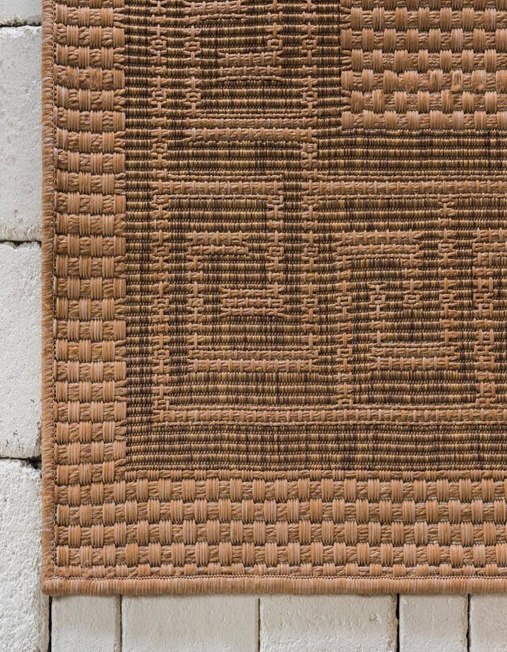 Detail image of  2' 2 x 3'  Washable Border Indoor / Outdoor Rug