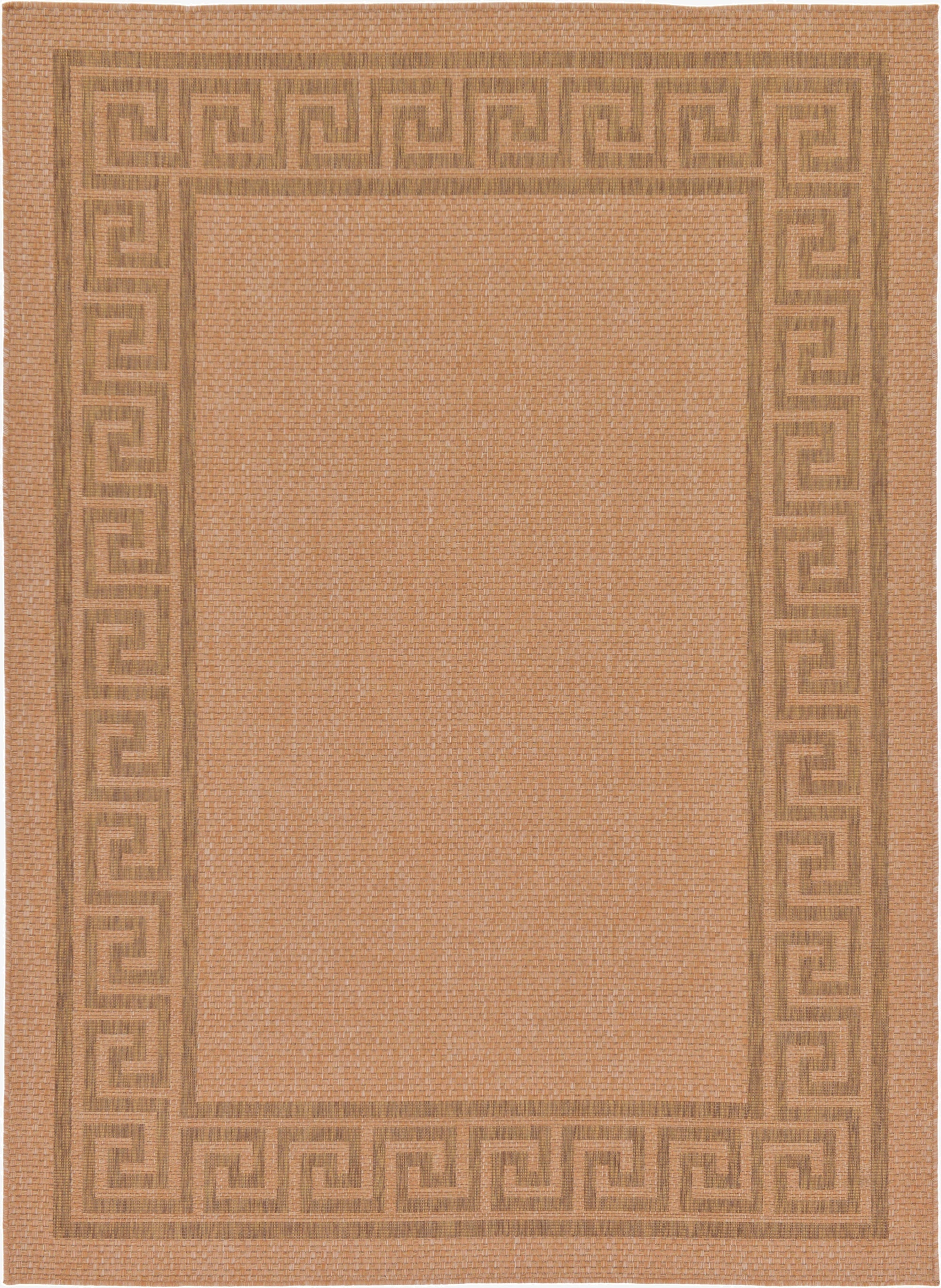 7' x 9' 7  Washable Border Indoor / Outdoor Rug