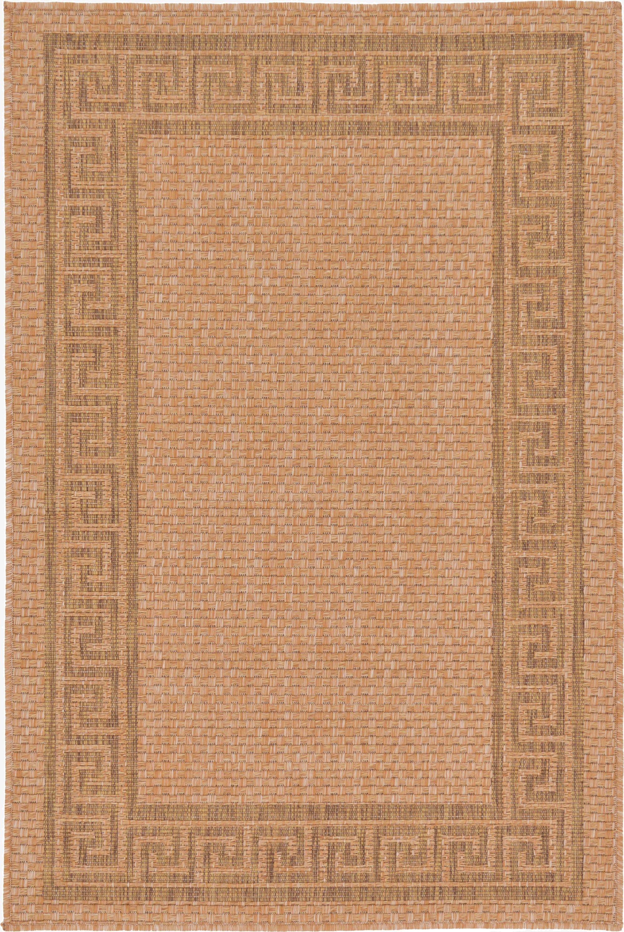  3' 3 x 5'  Washable Border Indoor / Outdoor Rug