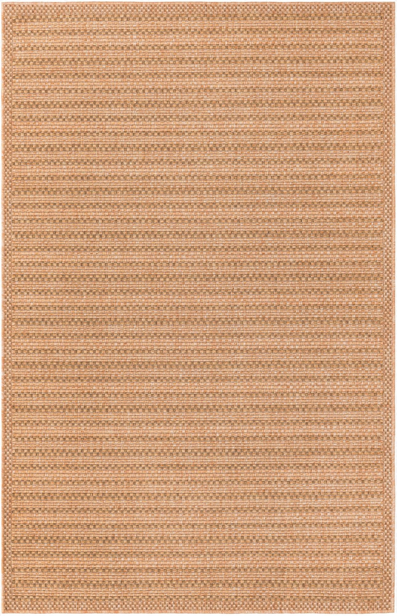  5' 3 x 8'  Washable Border Indoor / Outdoor Rug