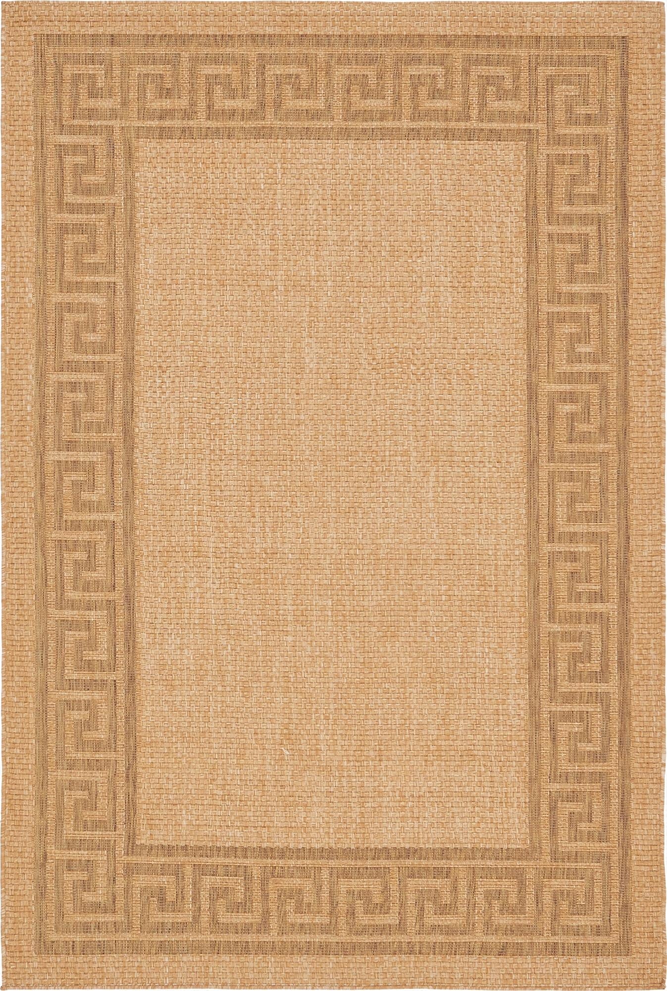  6' x 9'  Washable Border Indoor / Outdoor Rug