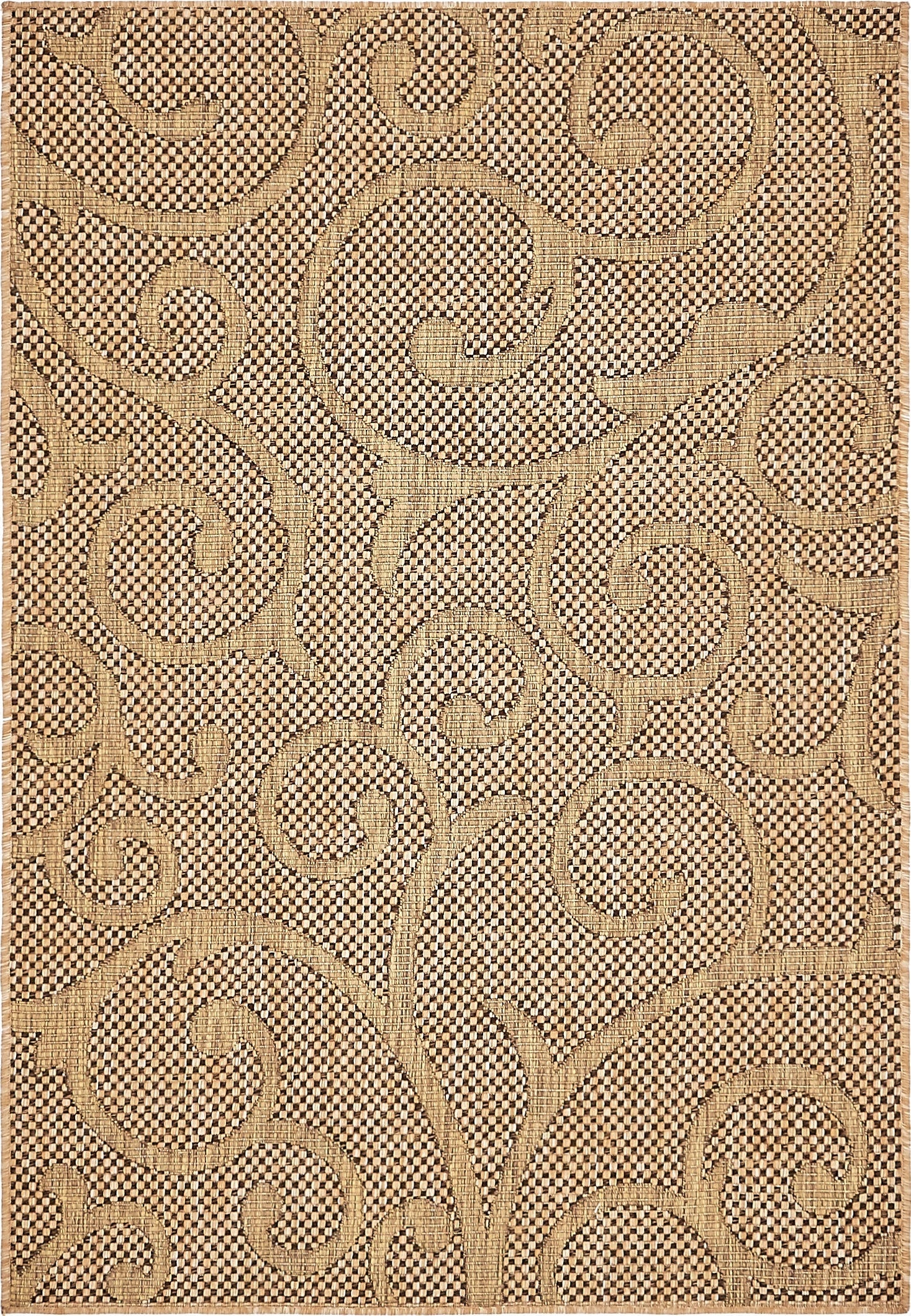  4' x 6'  Washable Botanical Indoor / Outdoor Rug