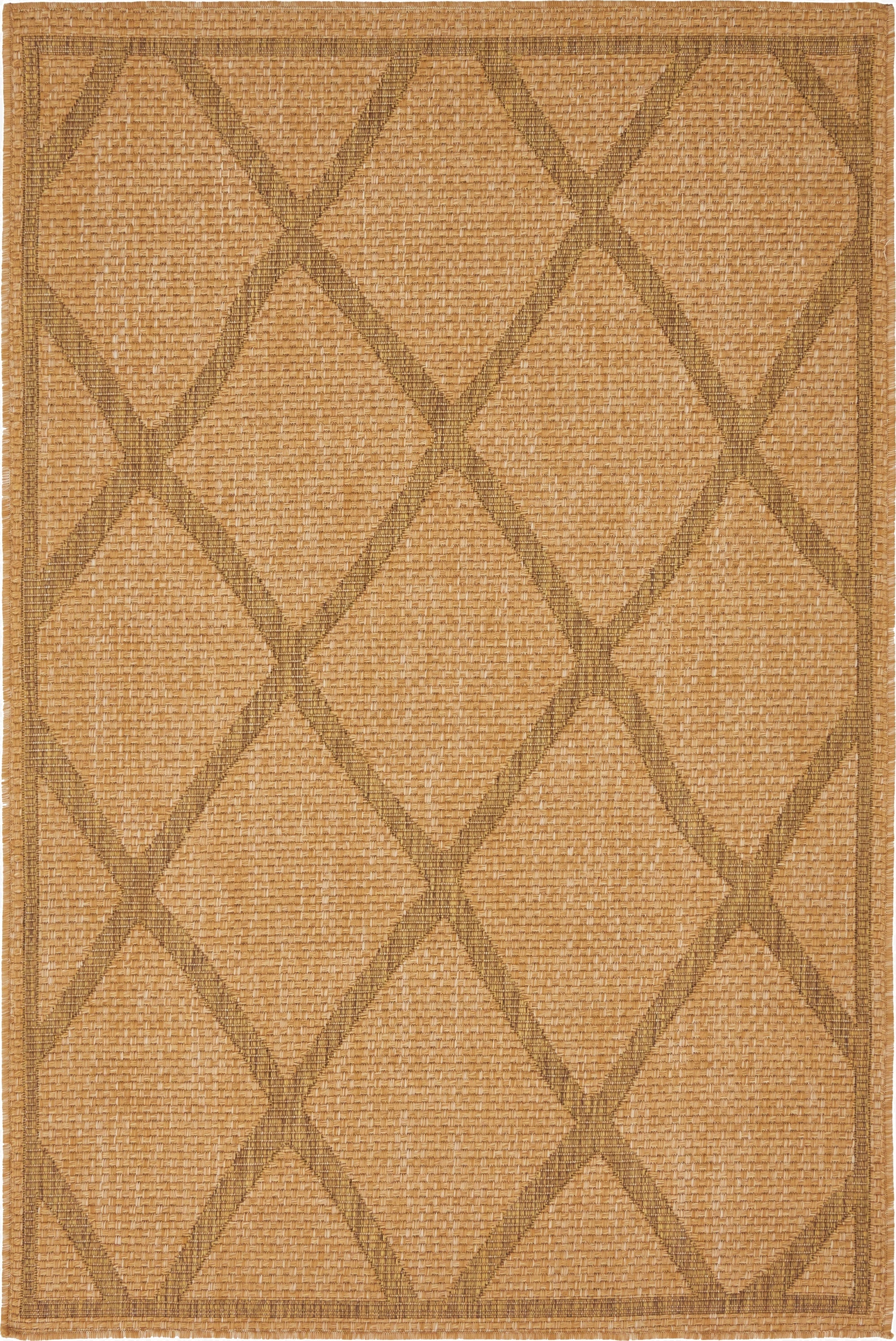  4' x 6'  Washable Lattice Indoor / Outdoor Rug
