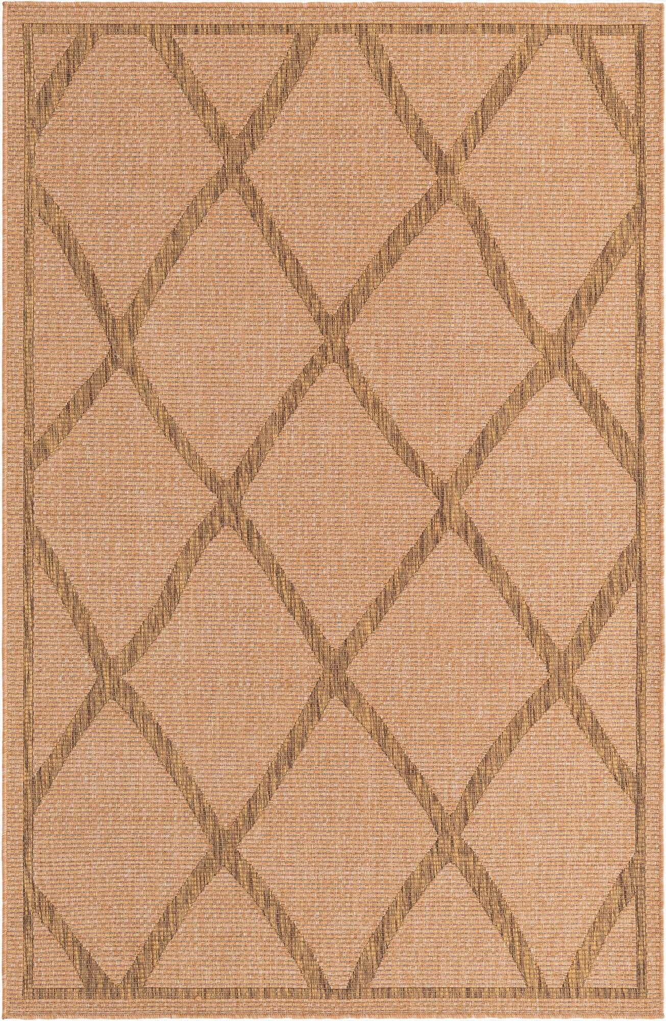  5' x 8'  Washable Lattice Indoor / Outdoor Rug