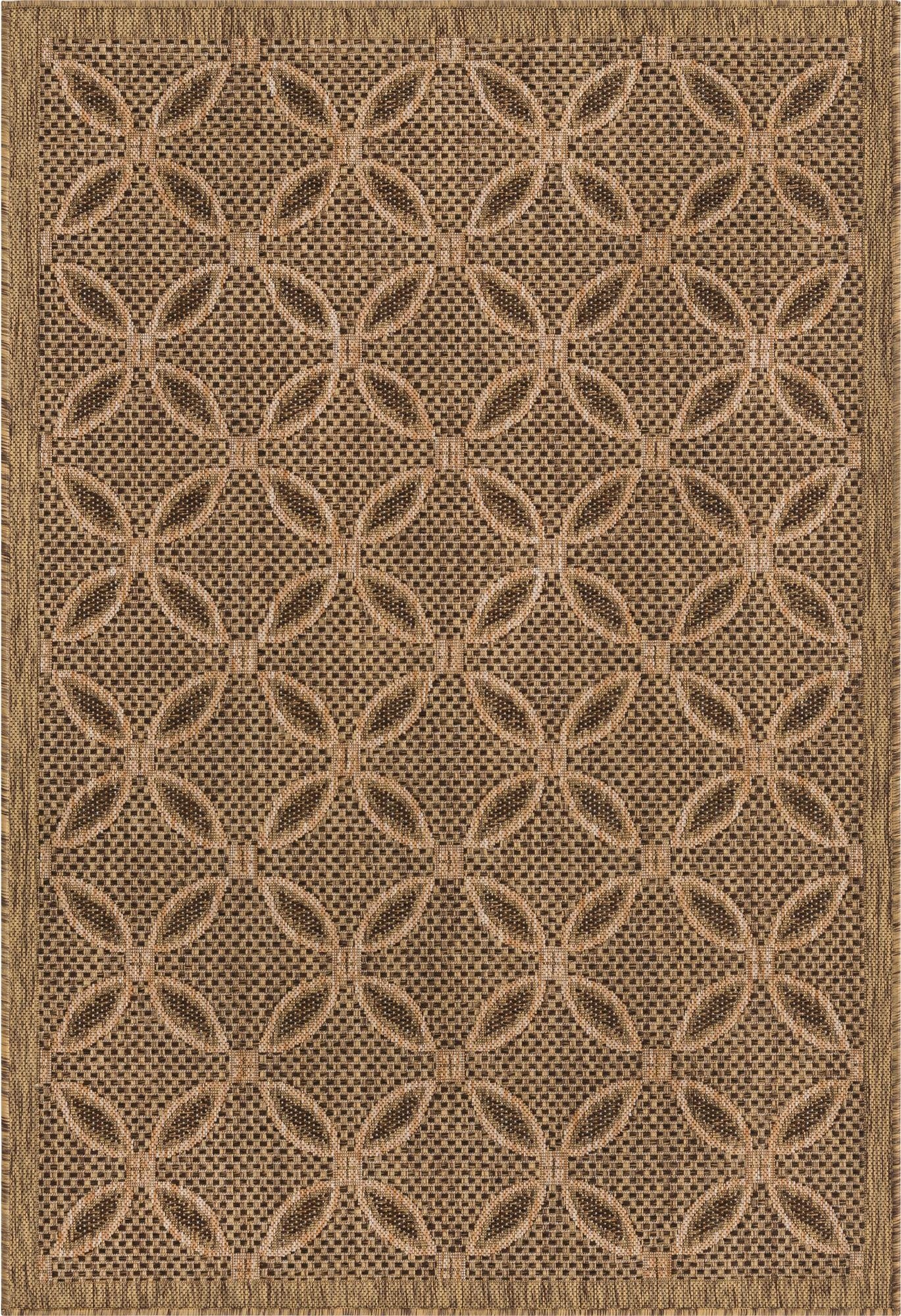 Primary image  4' x 6'  Washable Lattice Indoor / Outdoor Rug
