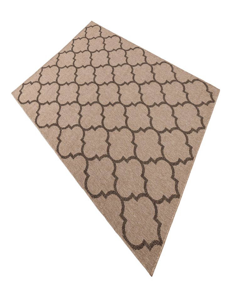 Detail image of  5' 2 x 7' 6  Washable Modern Indoor / Outdoor Rug