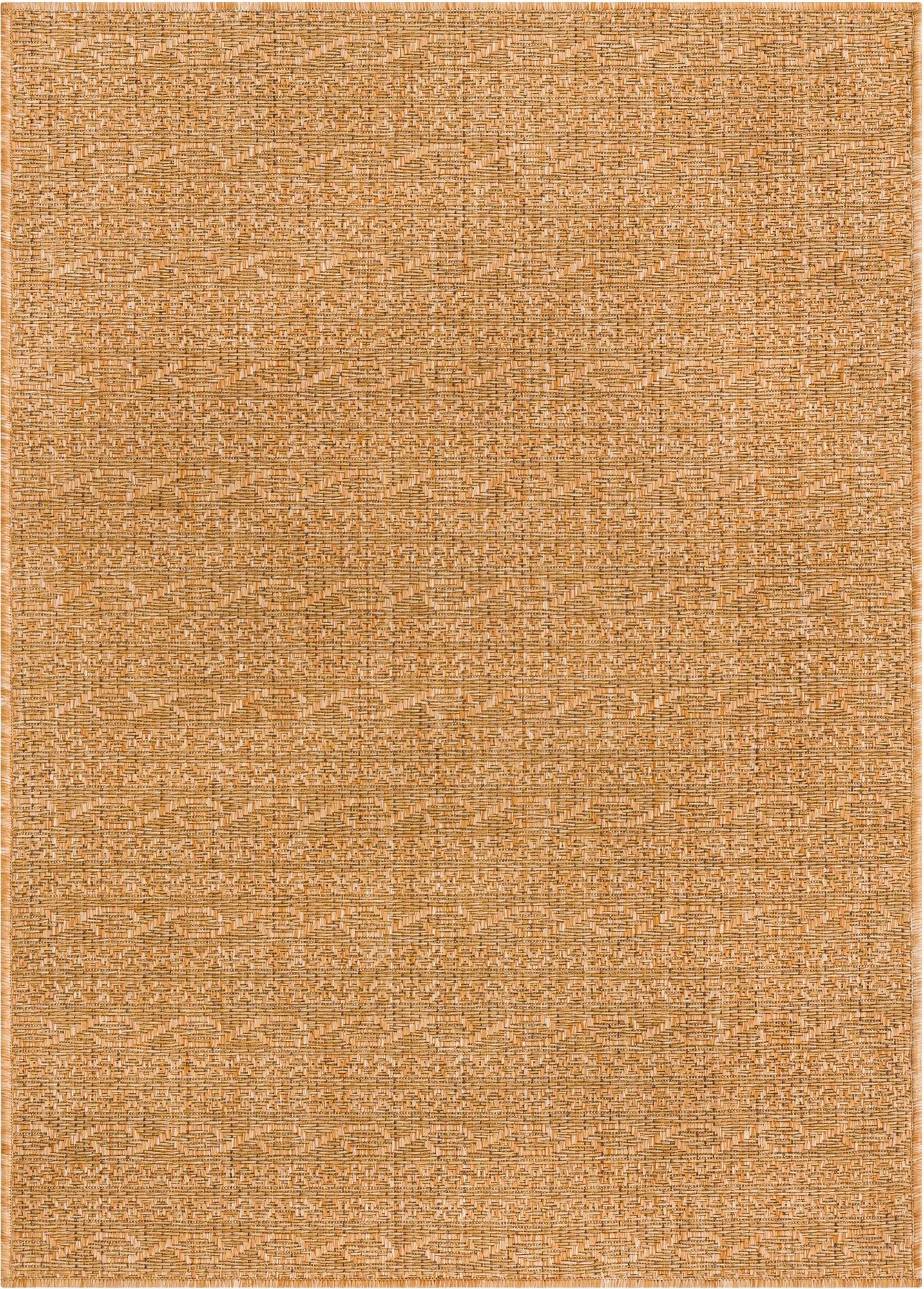 Light Brown 7' x 10' Modern Indoor / Outdoor Rug | Rugs.com