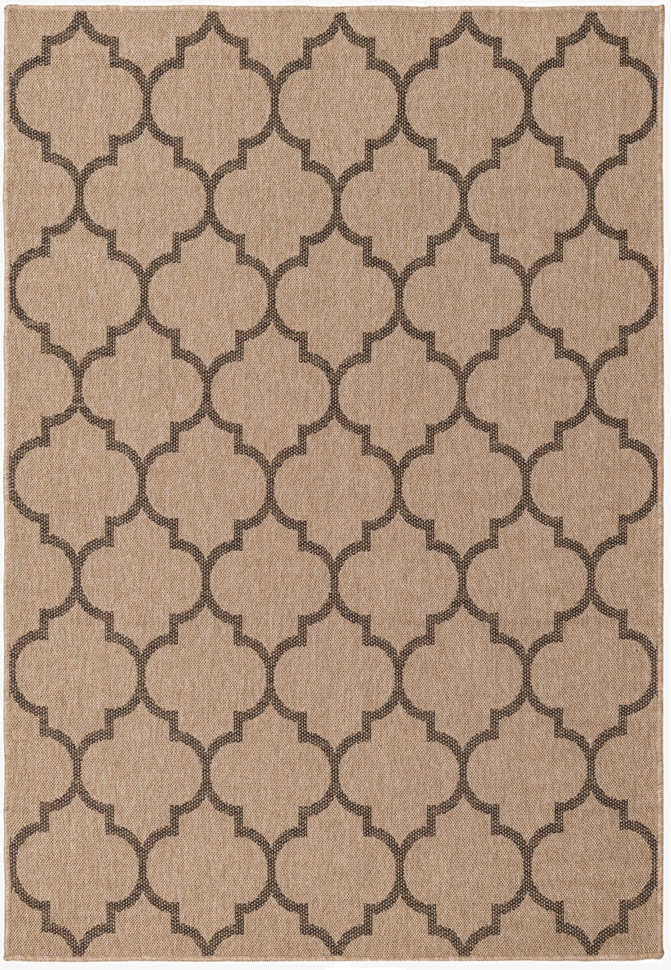  5' 2 x 7' 6  Washable Modern Indoor / Outdoor Rug