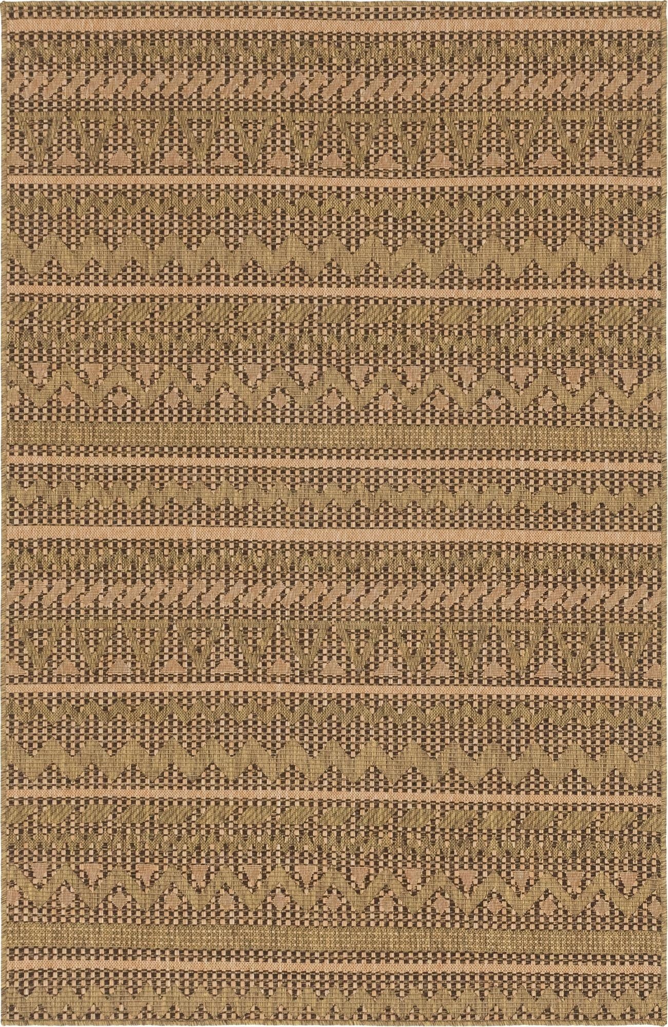  5' x 8'  Washable Modern Indoor / Outdoor Rug