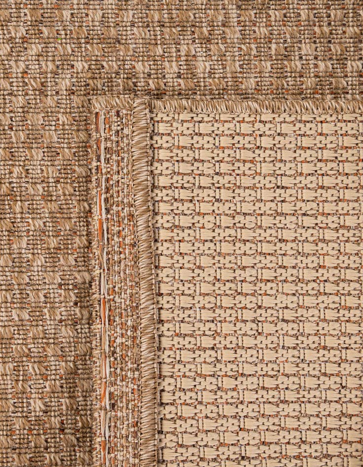 Detail image of  5' 3 x 7' 10  Washable Solid Indoor / Outdoor Rug