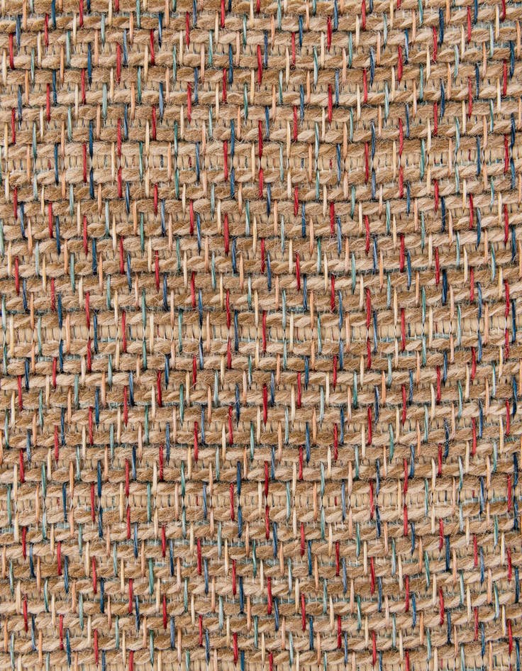 Detail image of  5' 2 x 7' 5  Washable Solid Indoor / Outdoor Rug