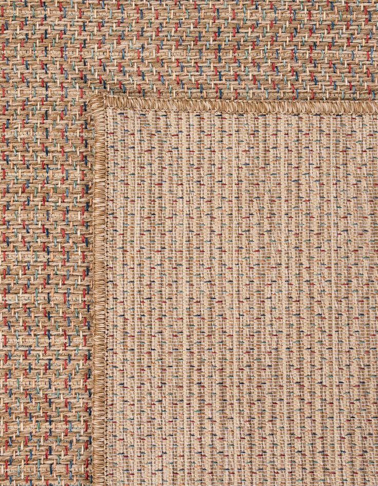 Detail image of  5' 2 x 7' 5  Washable Solid Indoor / Outdoor Rug