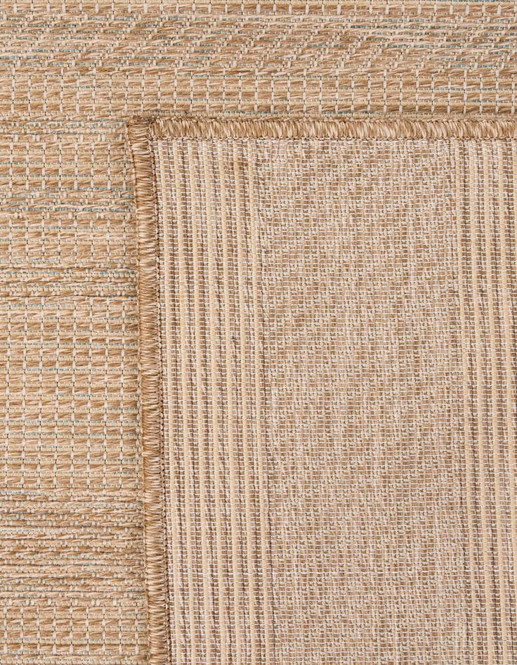 Detail image of  5' 3 x 7' 6  Washable Solid Indoor / Outdoor Rug
