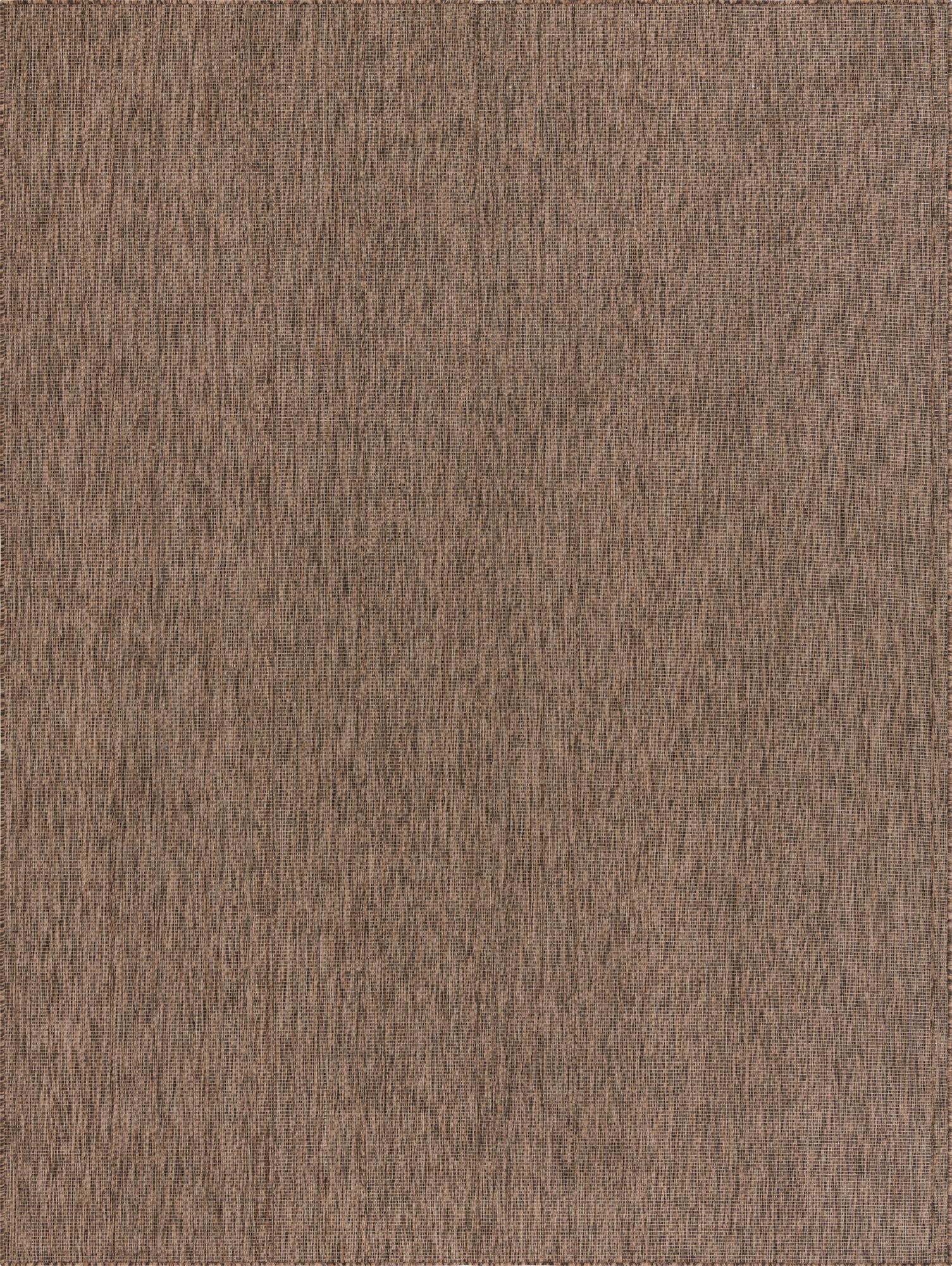  9' x 12'  Washable Solid Indoor / Outdoor Rug