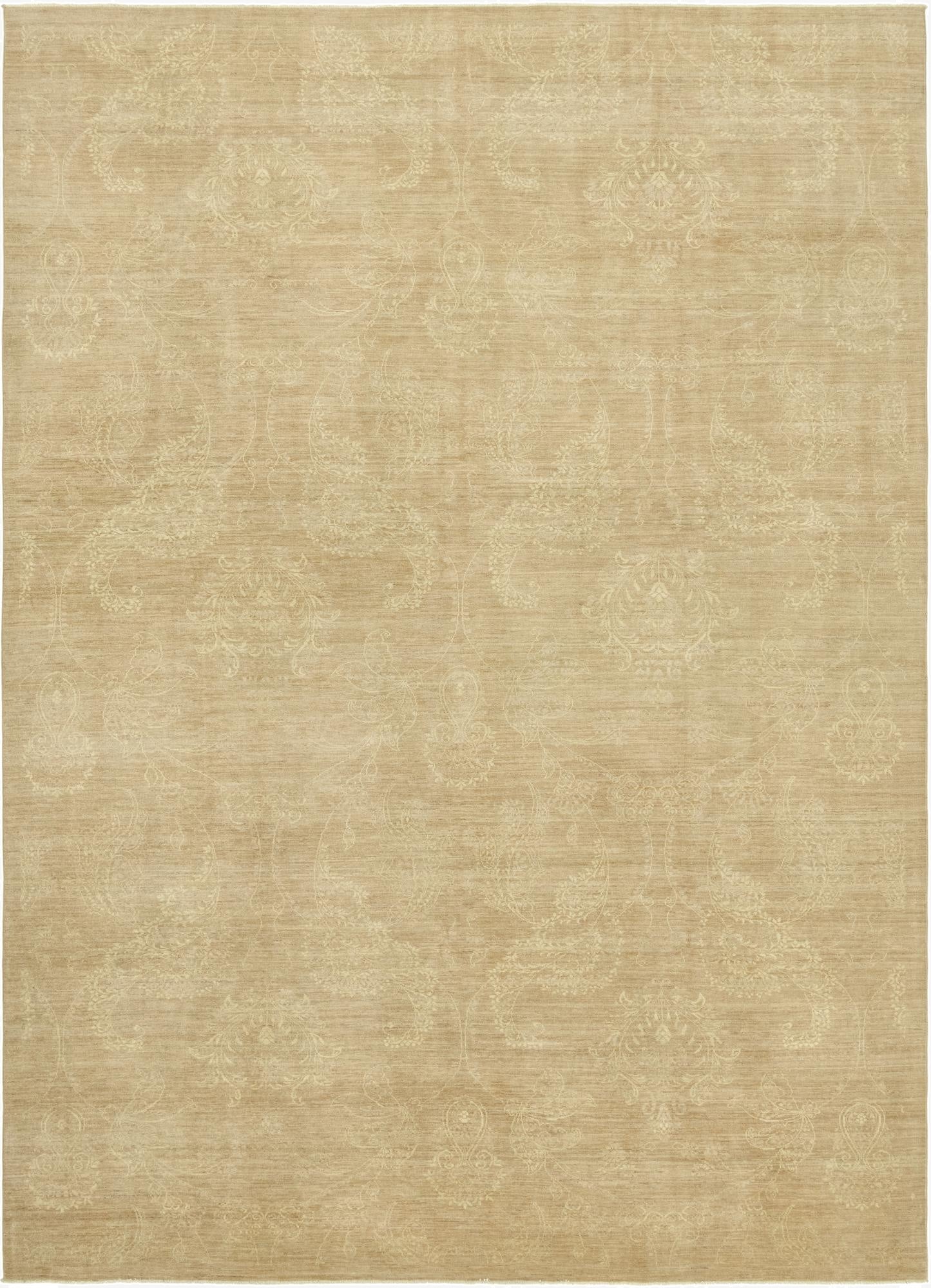  9' 10 x 14'  Hand Knotted Over-Dyed Ziegler Rug