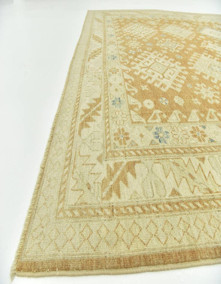 Detail image of  9' 6 x 12' 6  Hand Knotted Peshawar Ziegler Wool Rug