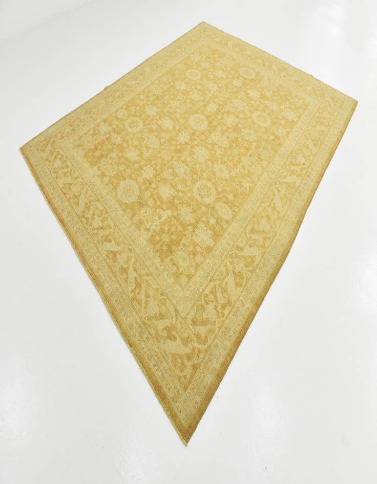 Detail image of  8' 1 x 9' 10  Hand Knotted Peshawar Ziegler Wool Rug