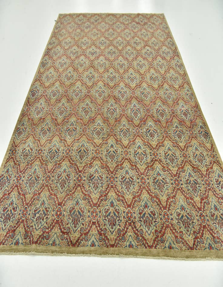 Detail image of  8' 4 x 11' 6  Hand Knotted Peshawar Ziegler Rug