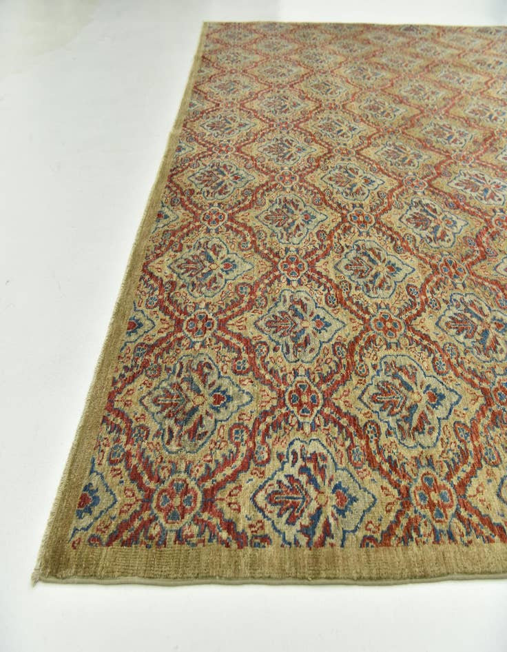 Detail image of  8' 4 x 11' 6  Hand Knotted Peshawar Ziegler Rug