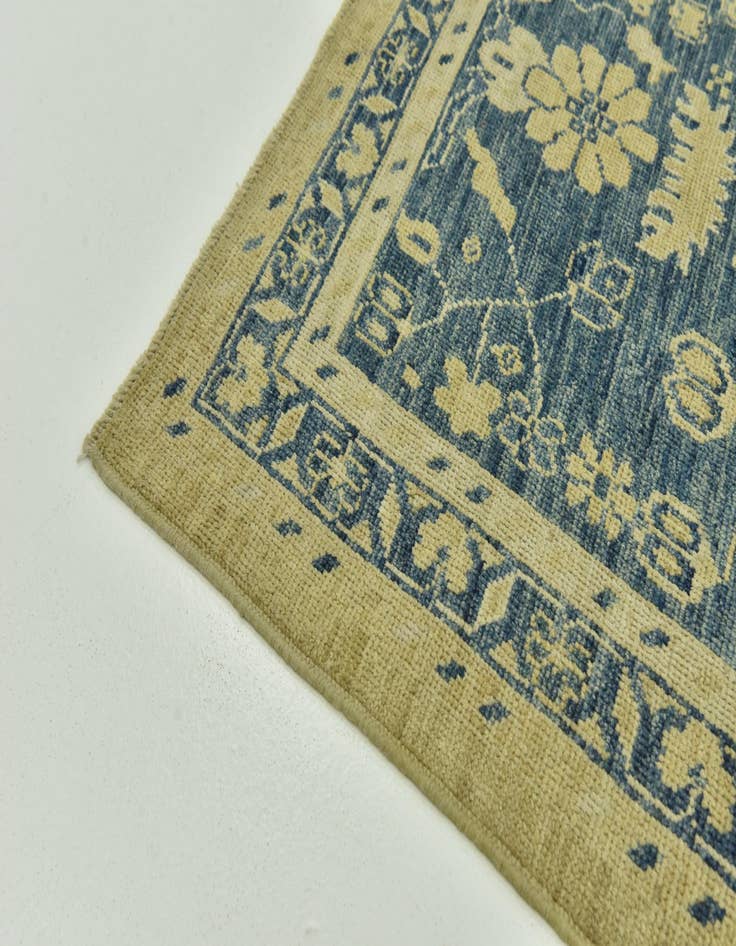 Detail image of  10' 5 x 14' 3  Hand Knotted Peshawar Ziegler Wool Rug