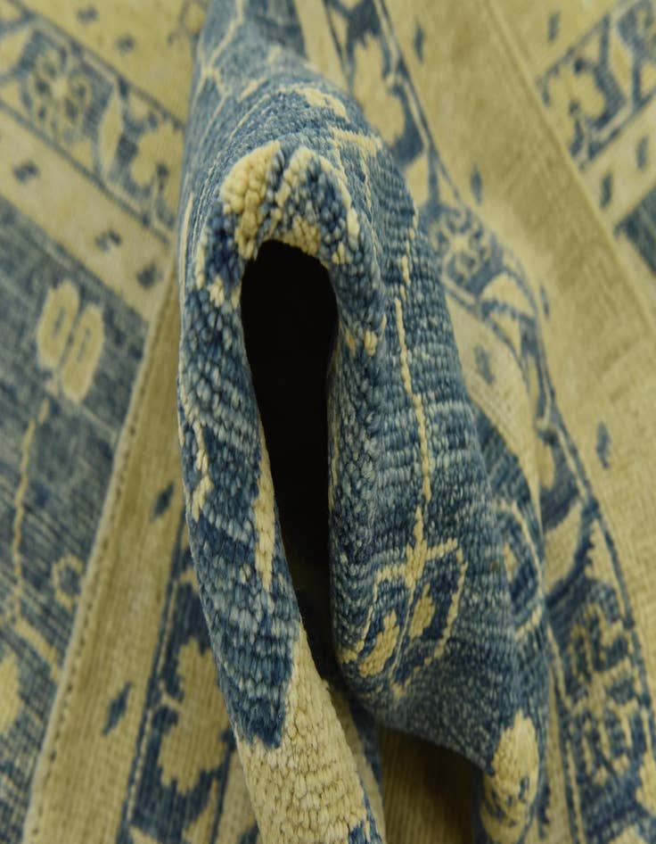 Detail image of  10' 5 x 14' 3  Hand Knotted Peshawar Ziegler Wool Rug