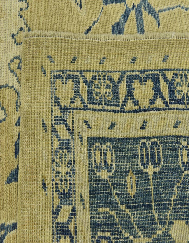 Detail image of  10' 5 x 14' 3  Hand Knotted Peshawar Ziegler Wool Rug