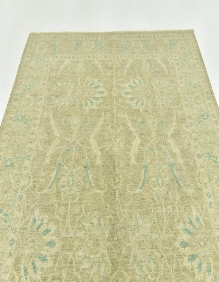 Detail image of  6' x 9' 9  Hand Knotted Peshawar Ziegler Rug