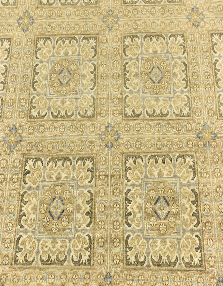 Detail image of  5' 8 x 8'  Hand Knotted Peshawar Ziegler Rug